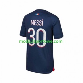 Koszulka Paris Saint-Germain Lionel Messi 30 Domowe Stroje Piłkarskie 2023/24 Krótki Rękaw